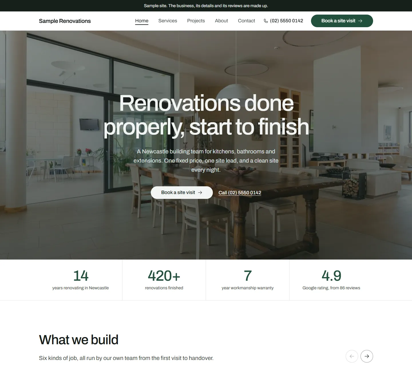 Mallee template demo, opens in a new tab