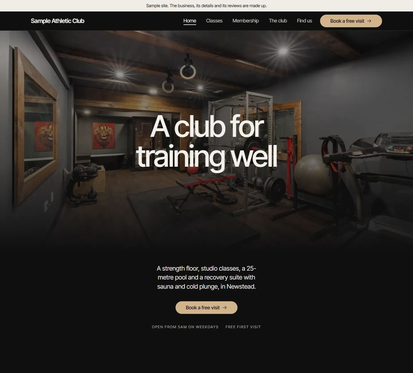 Spinifex template demo, opens in a new tab