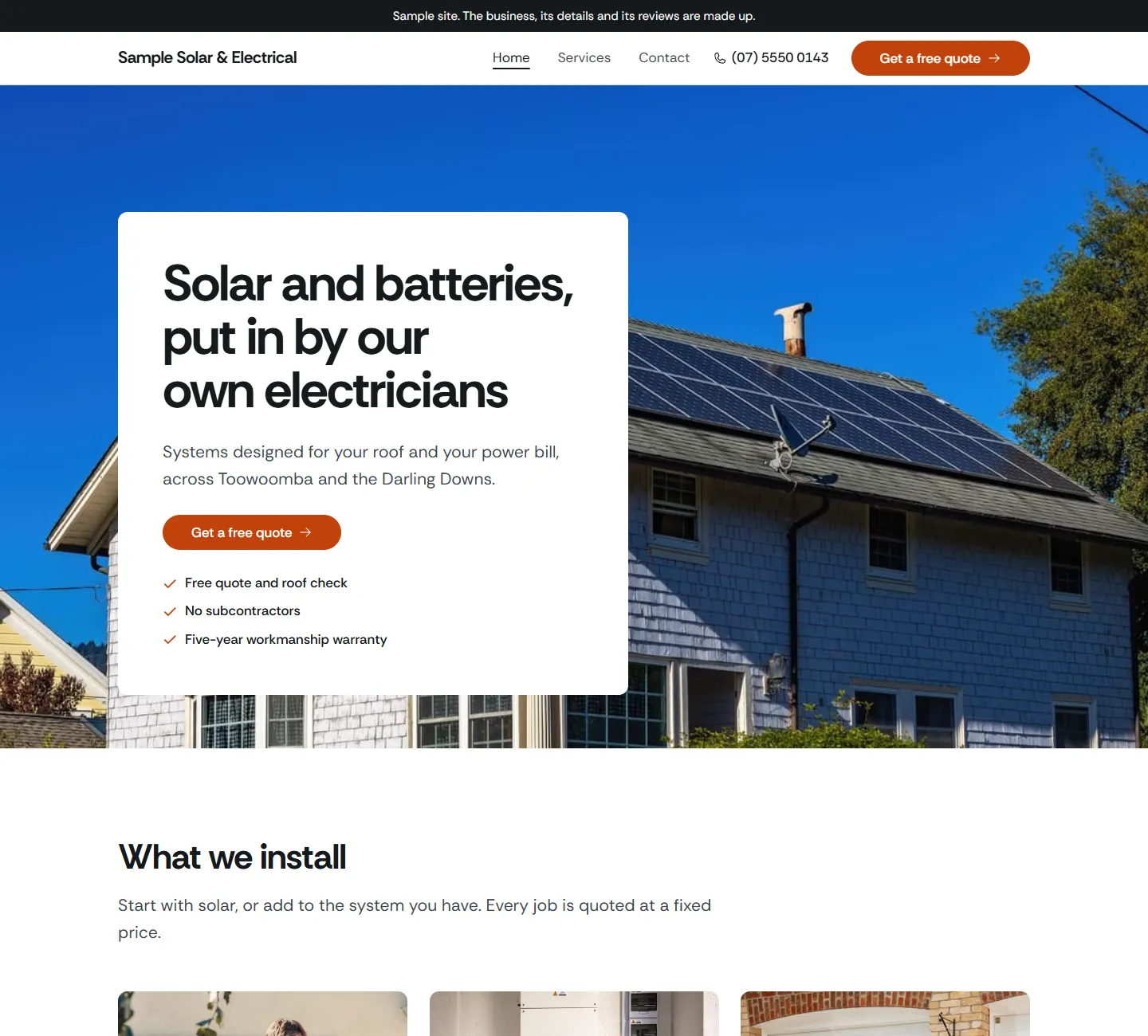 Coolabah template demo, opens in a new tab